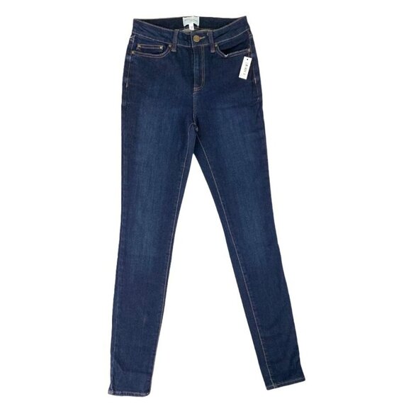 Daily Ritual Stretch Denim High Rise Skinny Women's Jeans Dark Blue Size 2 - Picture 1 of 10